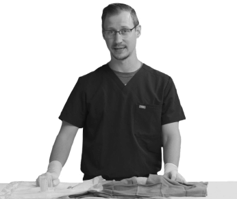 man in scrubs