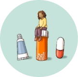 pills and ointment drawing