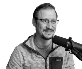 man with microphone